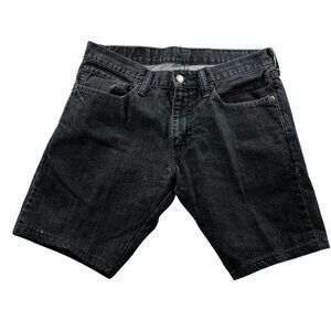 Levi'S Mens Jean Shorts Size 32X32 Black Denim 514 Casual Summer Classic Pockets